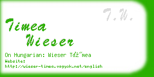 timea wieser business card